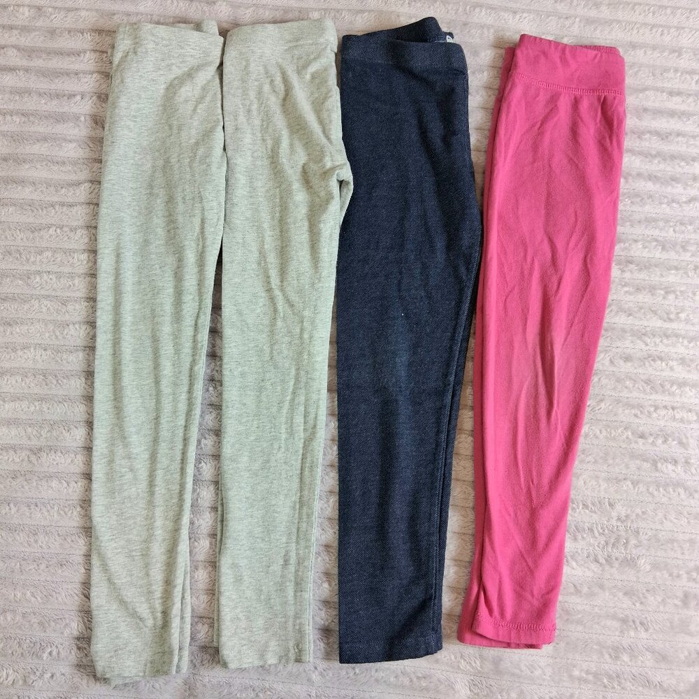 Girls Leggings Bundle Size 6-6X - Lot of 4 - Wonder Nation & Champion